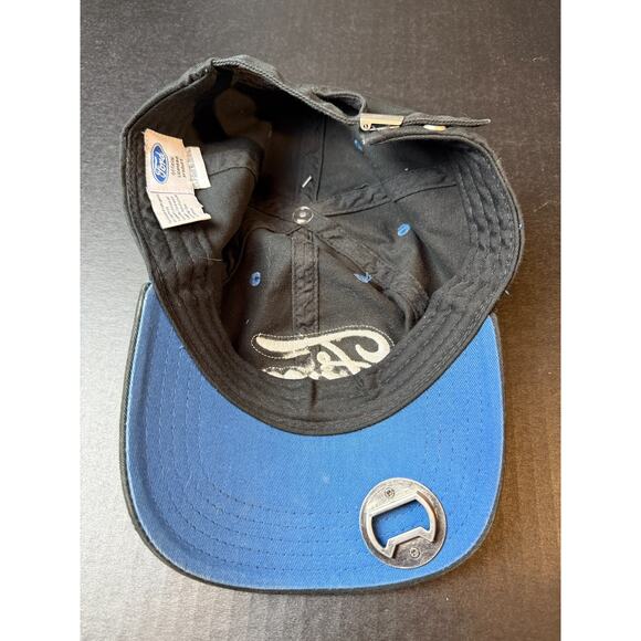 Genuine Ford Adjustable Black Mens Baseball Hat Cap w/ Bottle Cap Opener - Picture 3 of 12